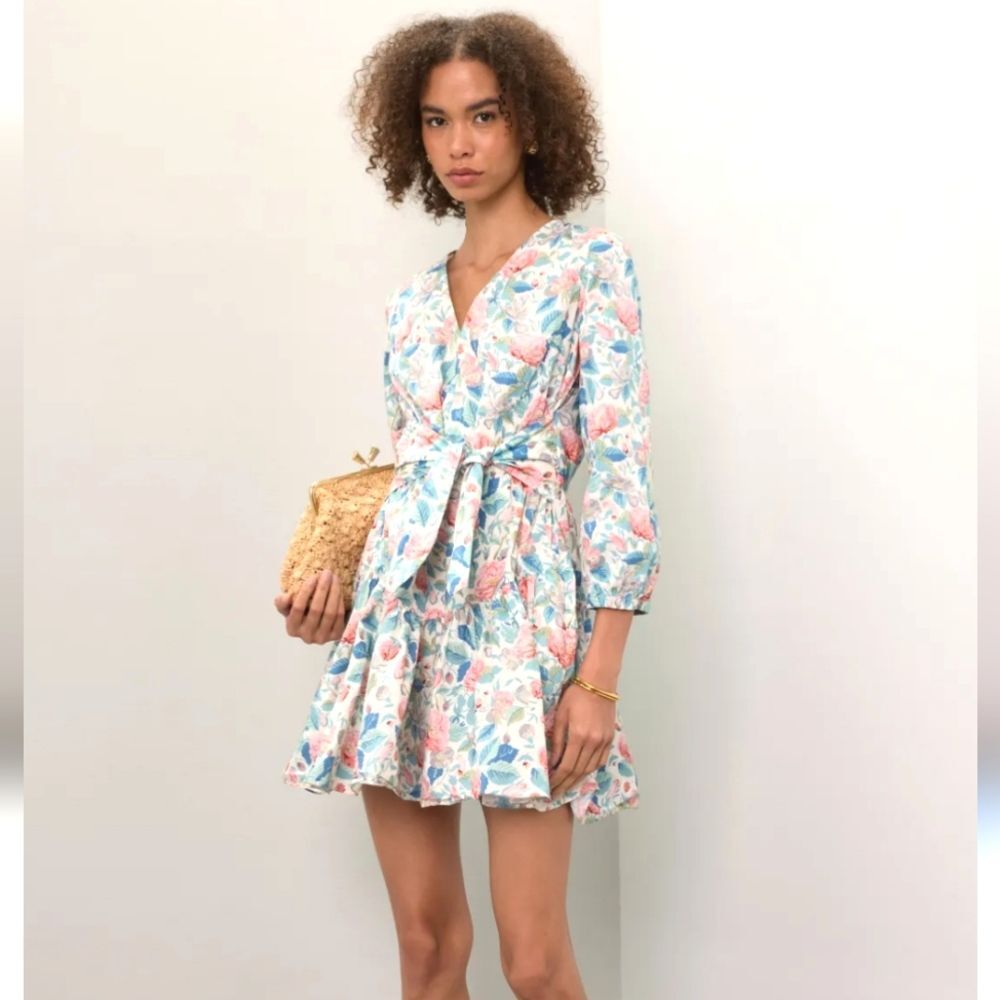 La Vie Rebecca Taylor Paint Garden Dress Size M